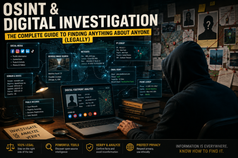OSINT Investigation: Tools, Techniques & How It Works