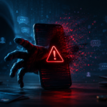 Illustration of a smartphone displaying a fake scam message with a red warning alert, symbolizing online fraud and cybersecurity risksIllustration of a smartphone displaying a fake scam message with a red warning alert, symbolizing online fraud and cybersecurity risks