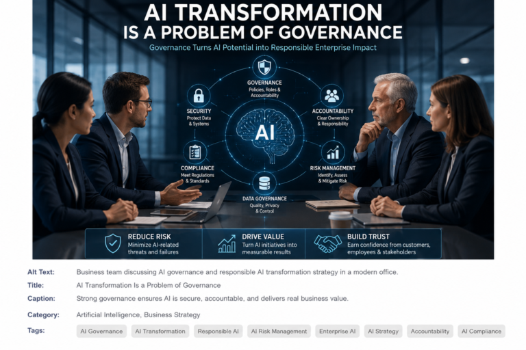 AI Transformation Is a Problem of Governance: How to Scale AI