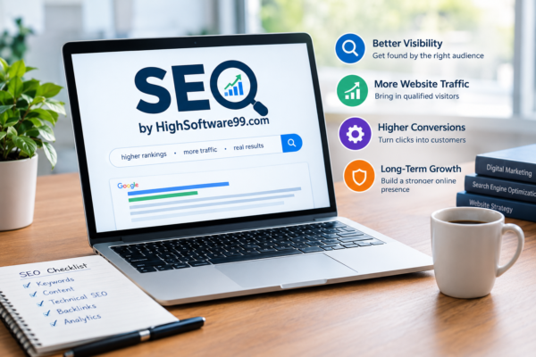 SEO by HighSoftware99.com search verification showing autocomplete and rankings compared