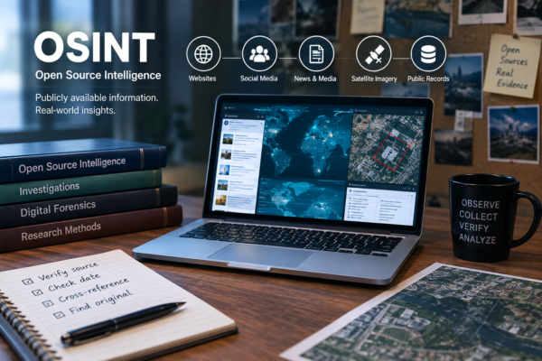 OSINT public records research using court documents, government records, and archived webpages
