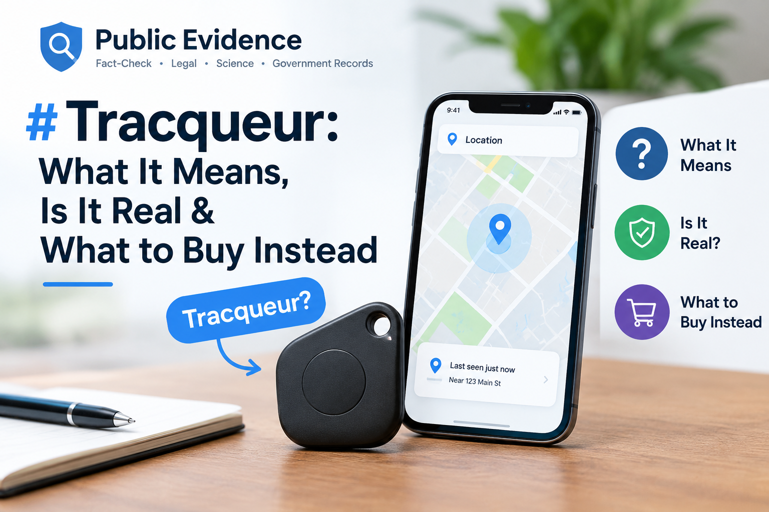 Tracqueur meaning, tracking device, and verified alternatives