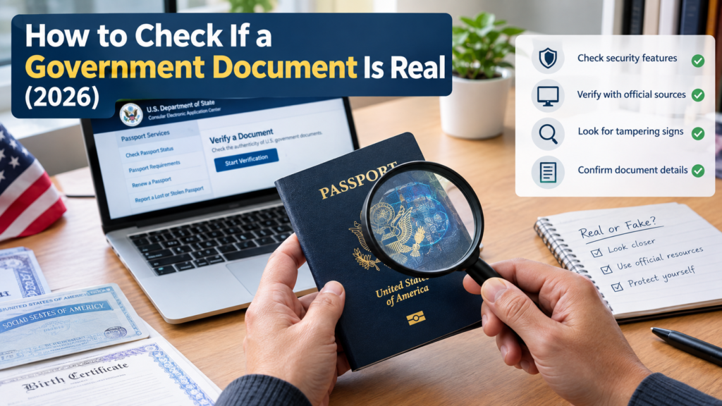 How to check if a government document is real in 2026