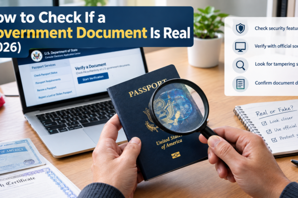 How to check if a government document is real in 2026