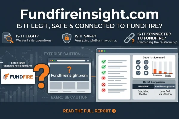 Fundfireinsight.com review showing website and FundFire verification