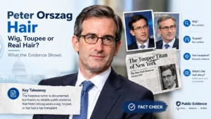 Peter Orszag hair rumor with evidence-based fact checking