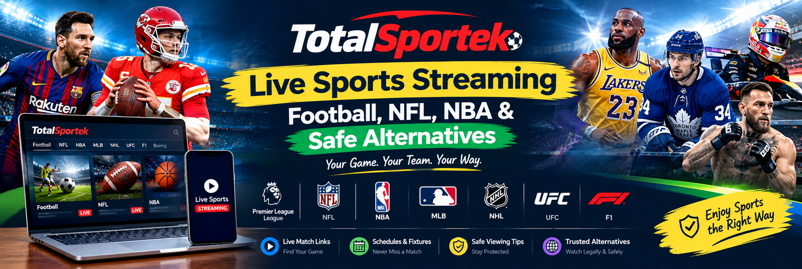 TotalSportek: Live Sports Streaming, Football, NFL, NBA & Safe Alternatives